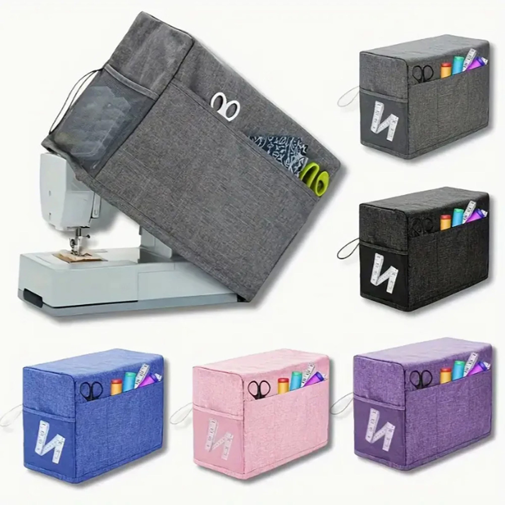 ユニバーサルミシンカバー、収納ポケットとサイドハンドル付き、 - Textile Sewing Machine のレビューと価格